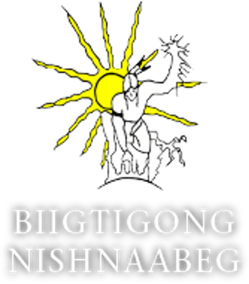 Biigtigong Nishnaabeg logo.