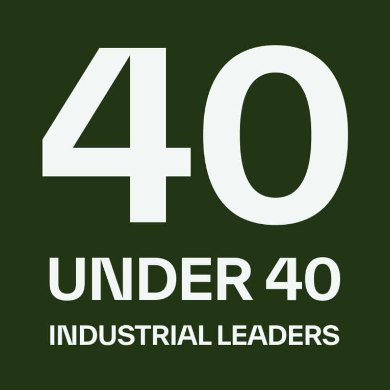 SiteMedia's 40 Under 40 Industrial Leaders logo.