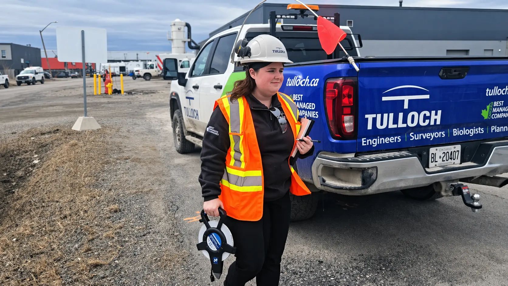 Civil inspection at Sudbury site.