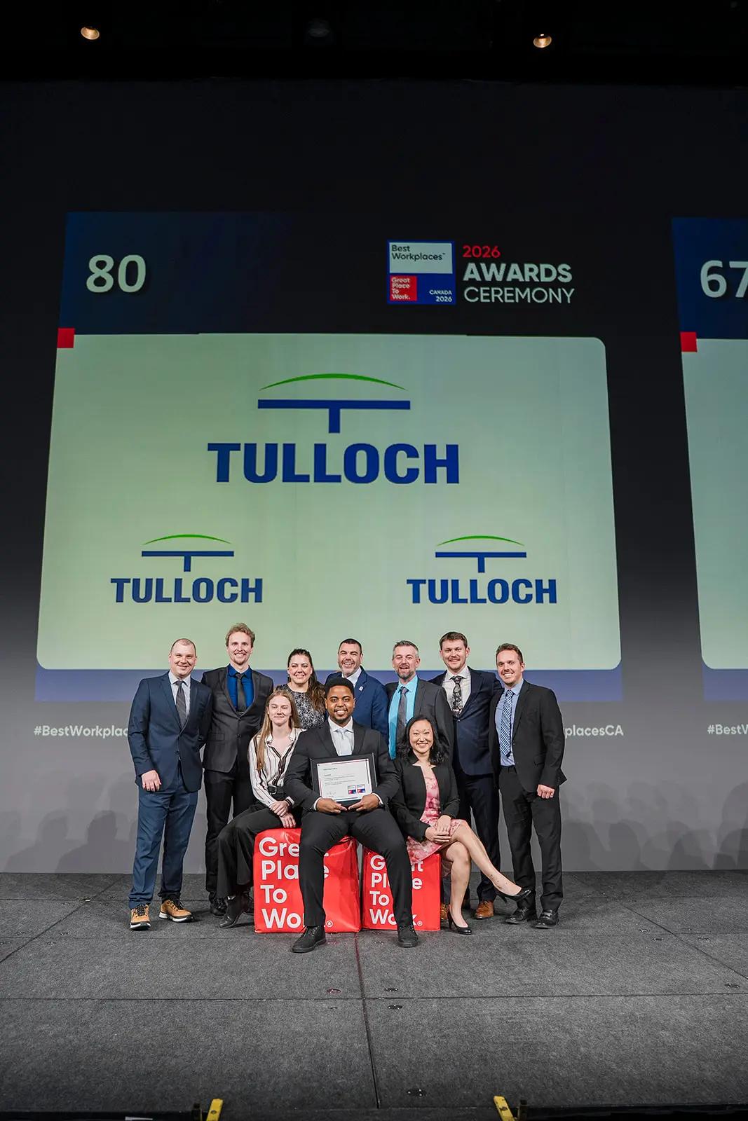 Team TULLOCH accepting award.