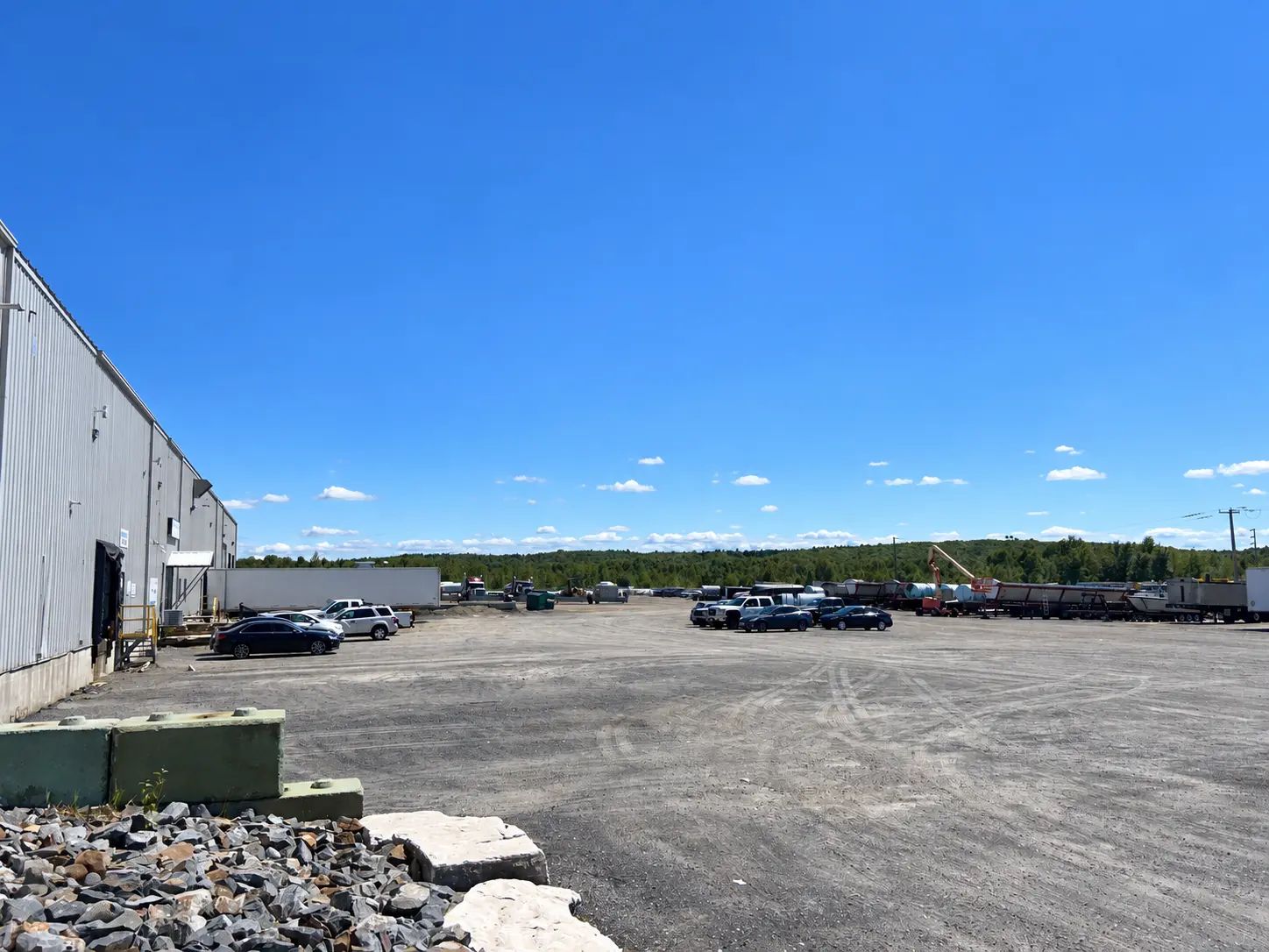 Industrial property in North Bay assessed during a PFAS soil investigation.