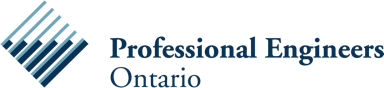 Professional Engineers Ontario logo.