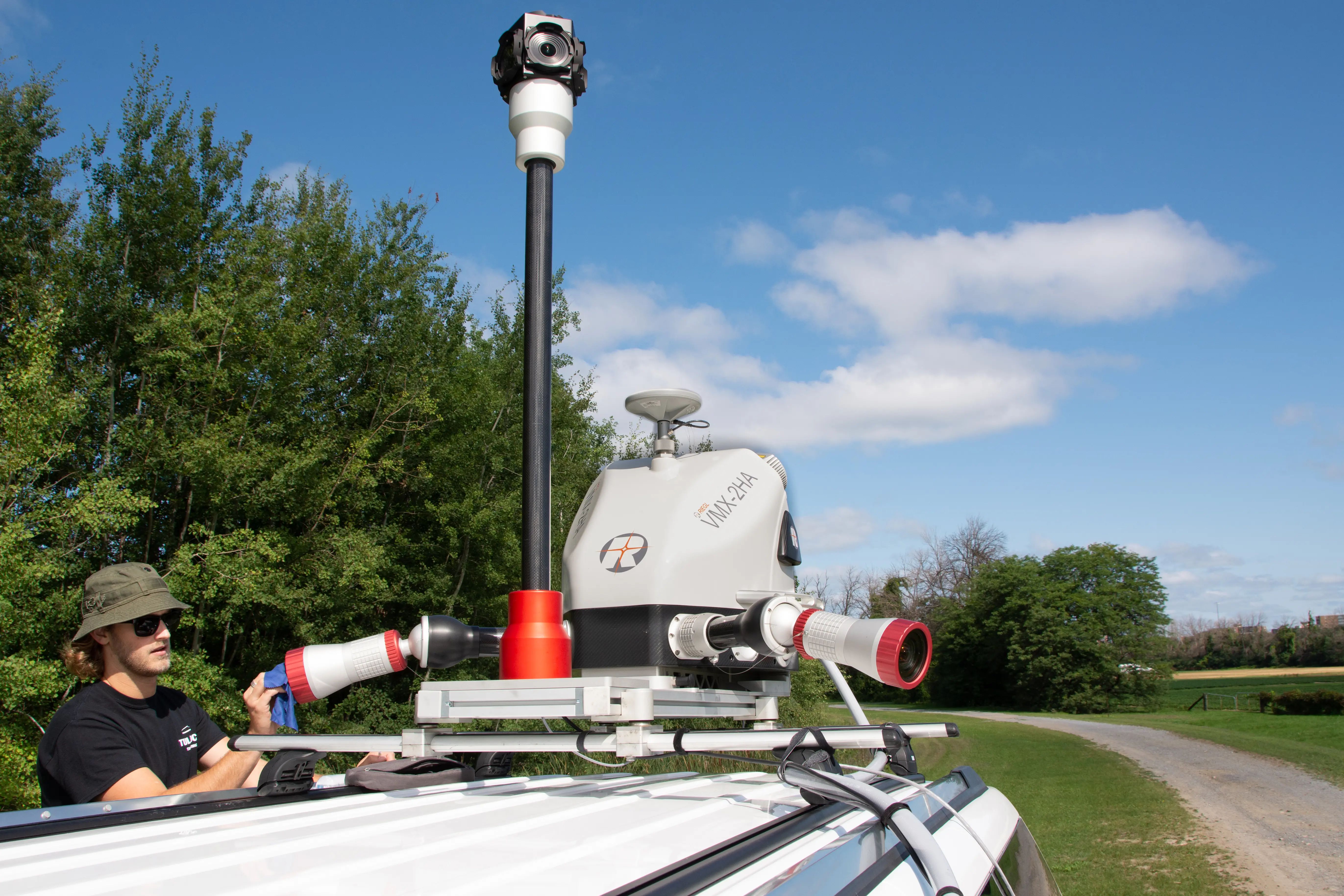 TULLOCH mobile mapping system mounted on a survey vehicle for Highway 23.