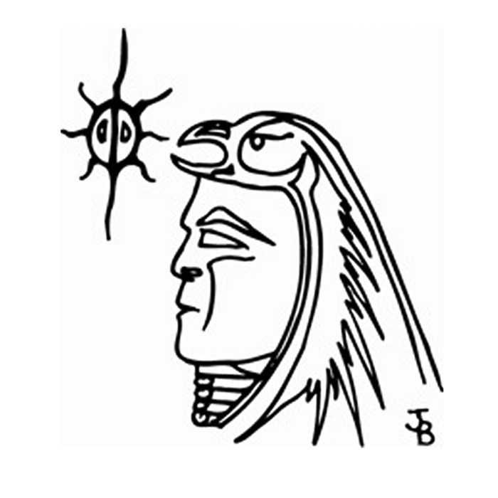 Flying Post First Nation logo.