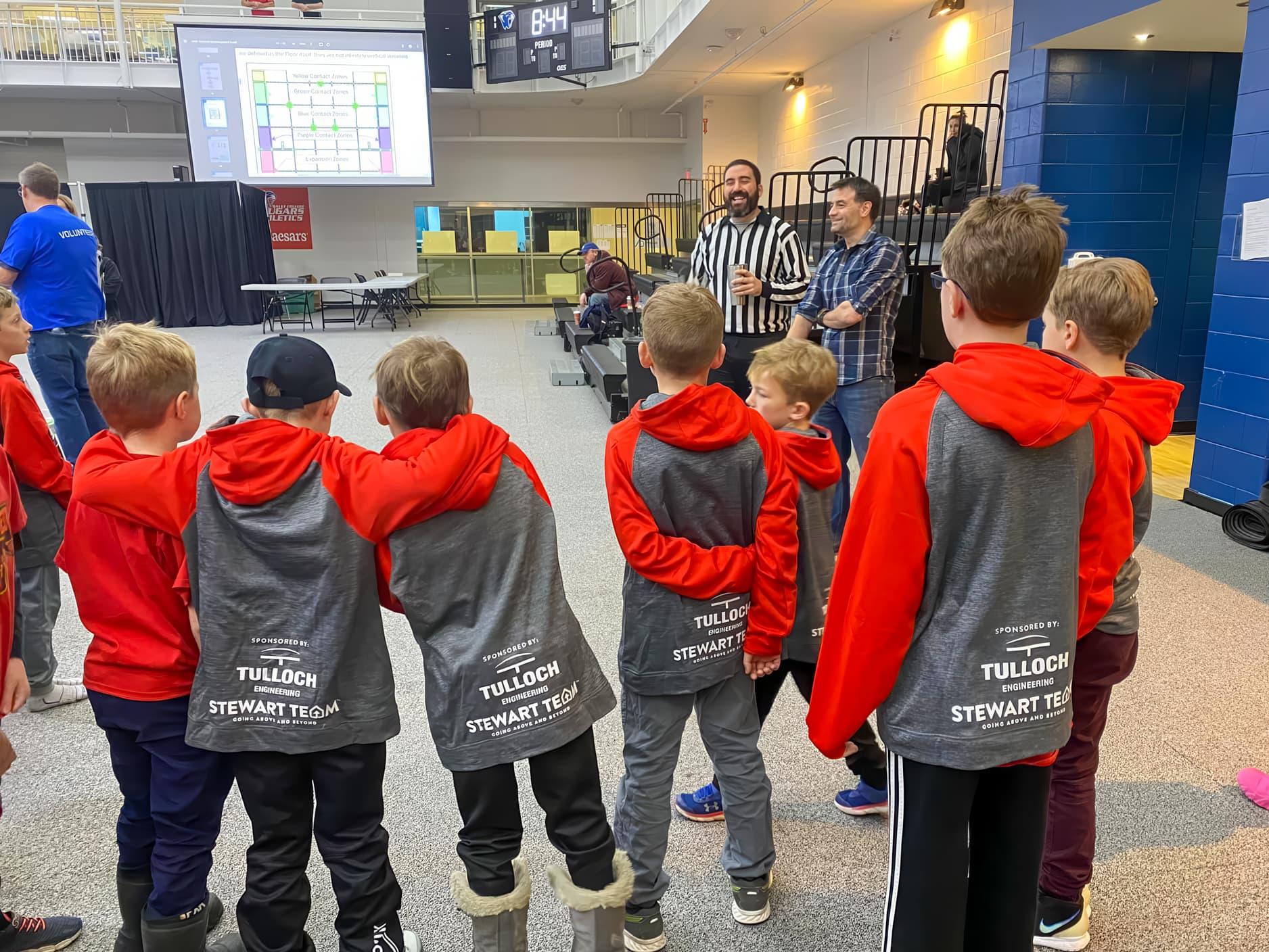 TULLOCH-sponsored team from Thessalon Public School at Robotics competition.