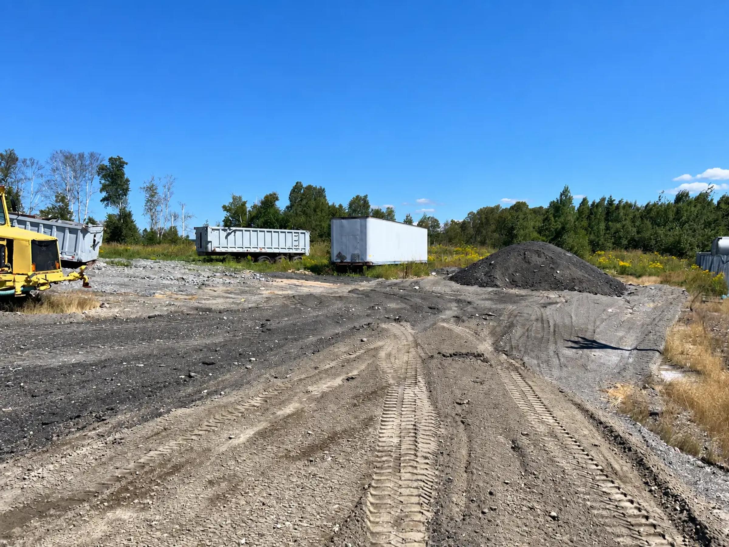 Disturbed soil and aggregate area investigated for PFAS contamination in North Bay.