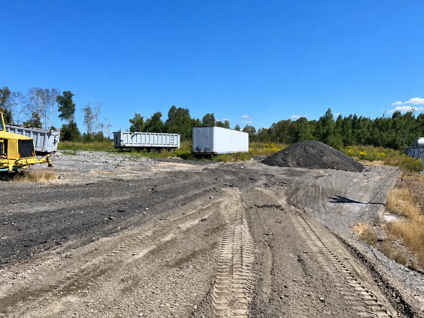 Disturbed soil and aggregate area investigated for PFAS contamination in North Bay.