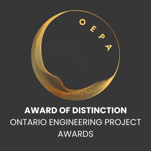 Ontario Engineering Project Awards Award of Distinction graphic.
