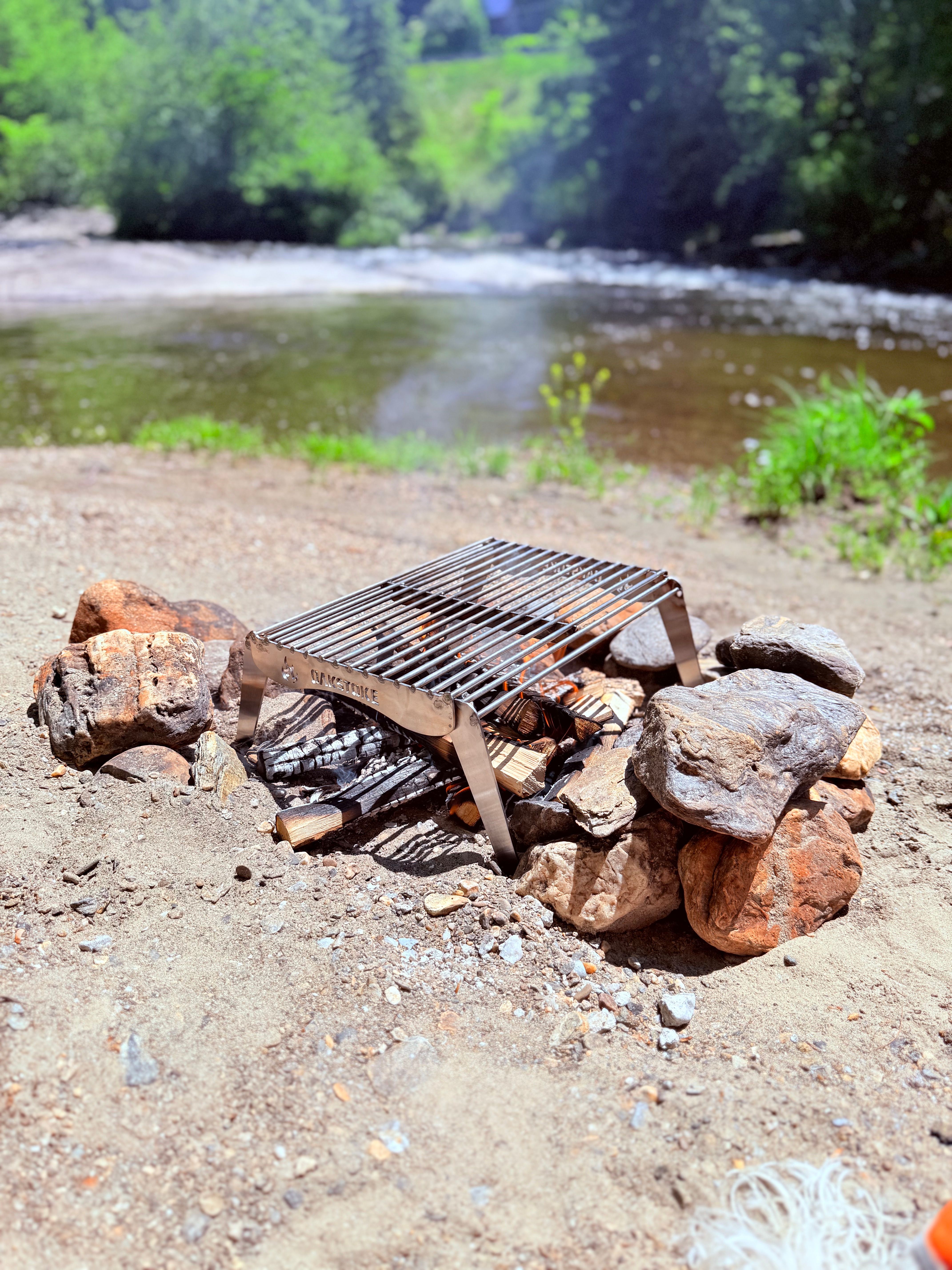 Open Fire Grill by river