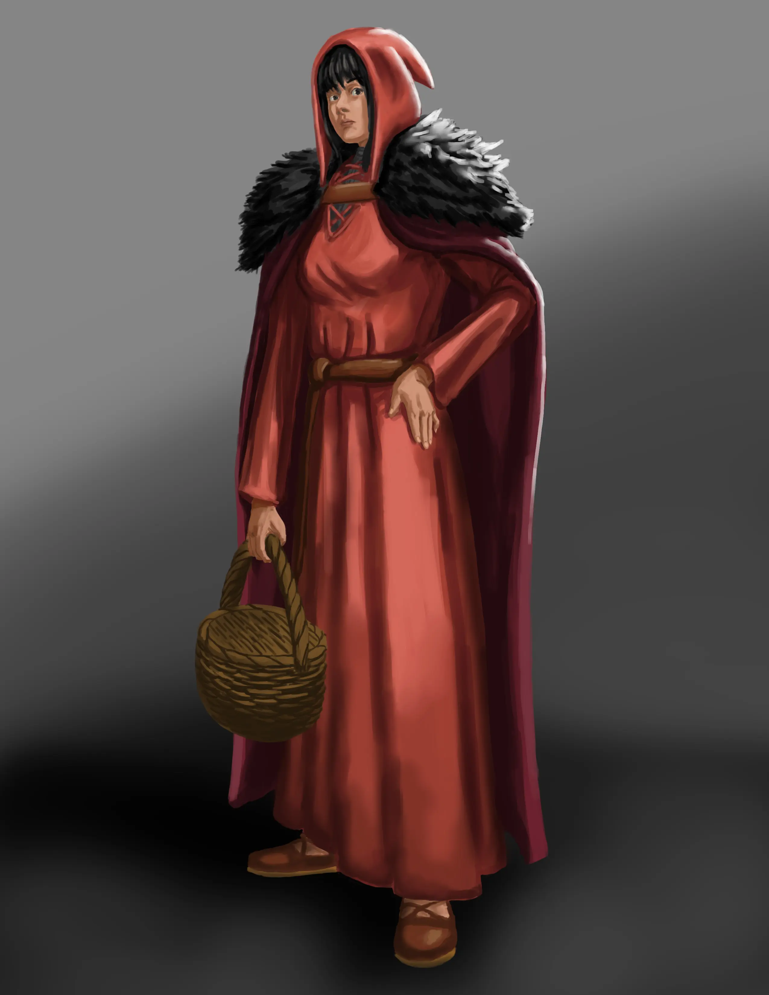 Red riding hood character design