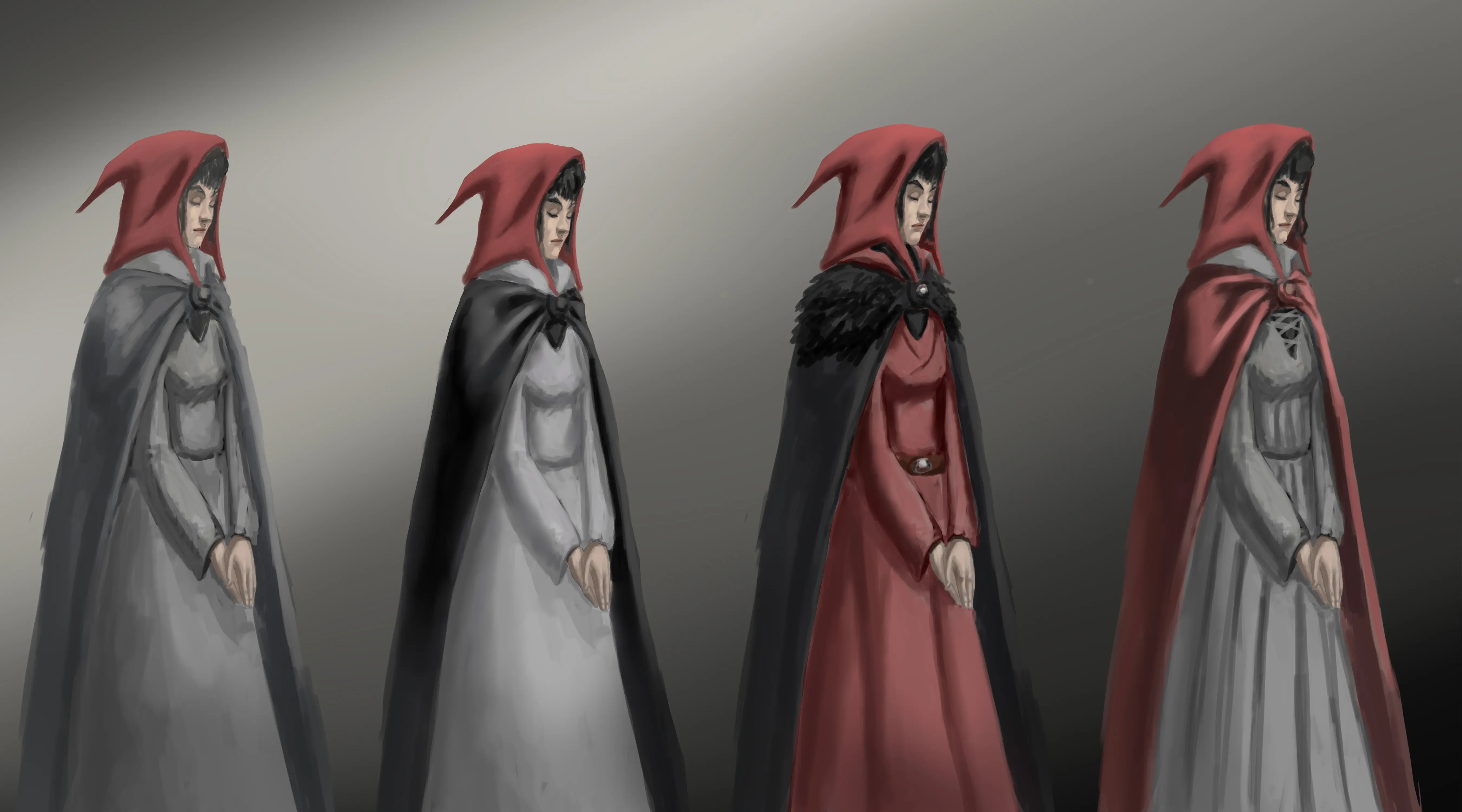 Red riding hood character design