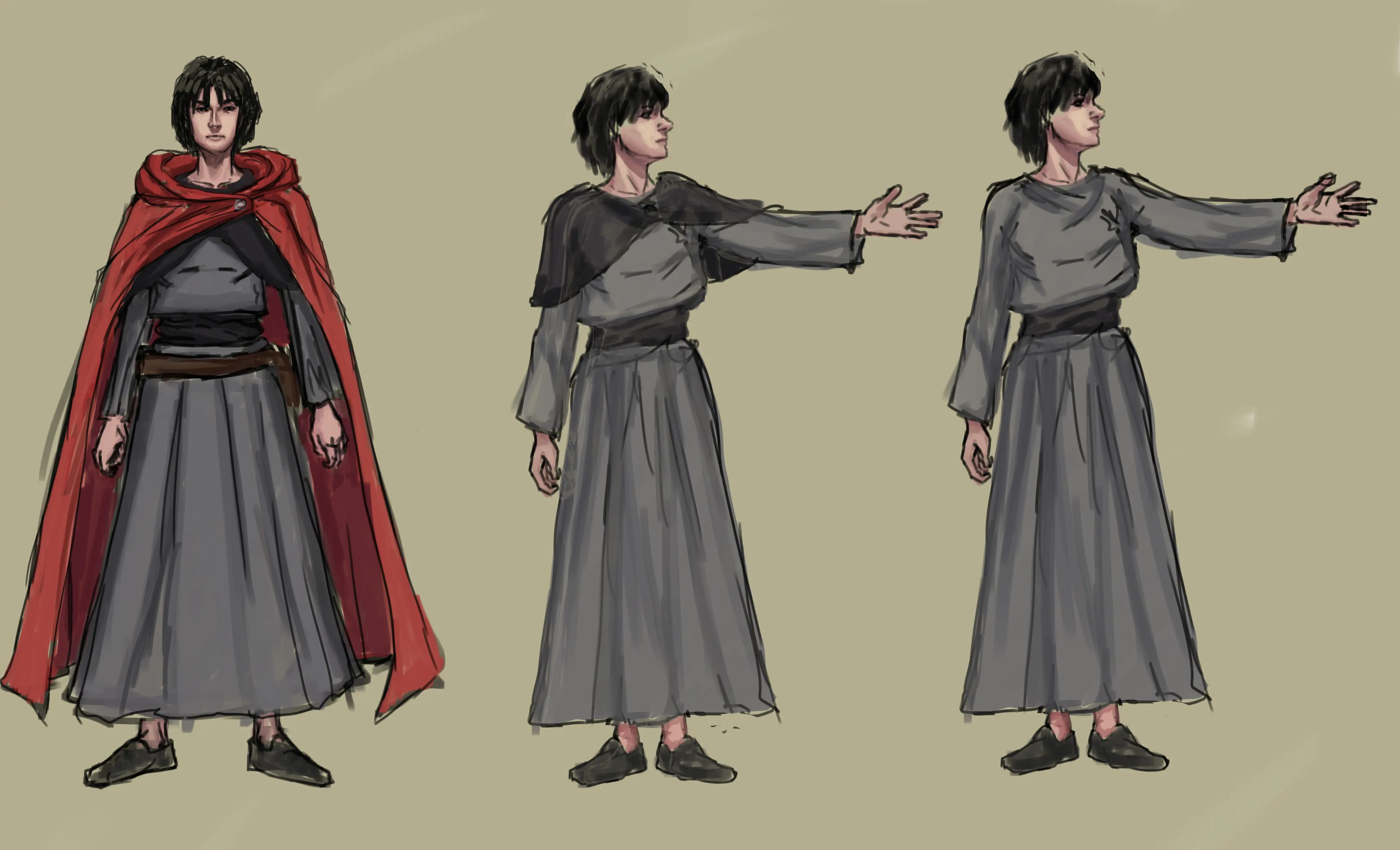 Red riding hood character design