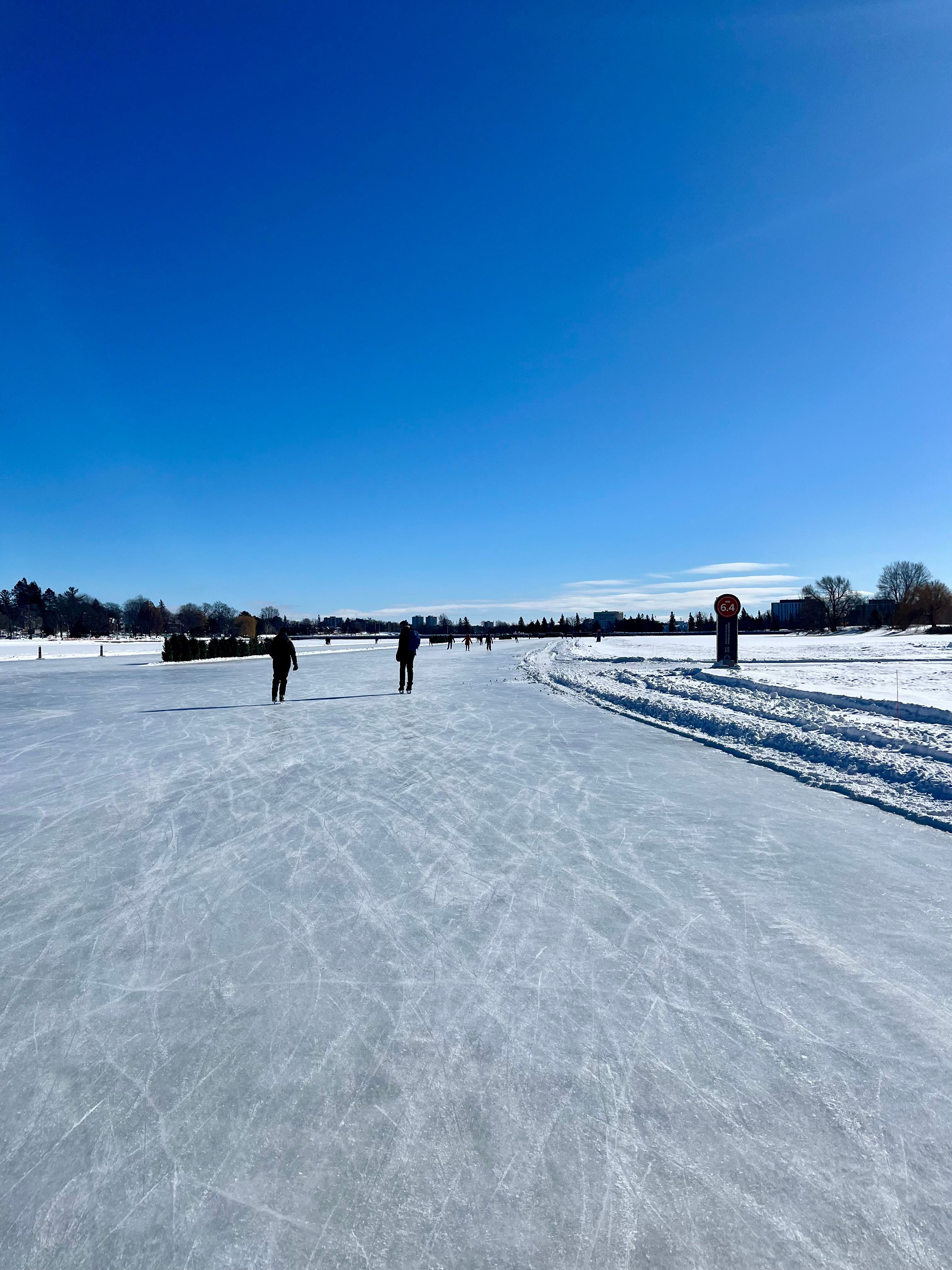Skating down the Rideau Canal