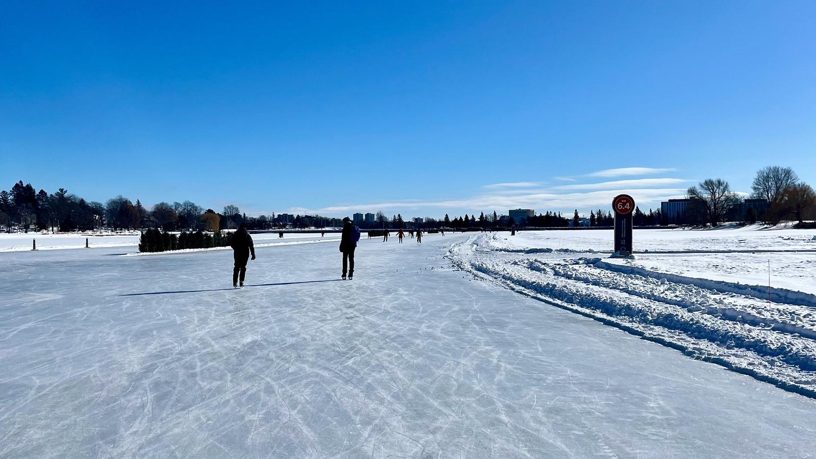 Skating down the Rideau Canal