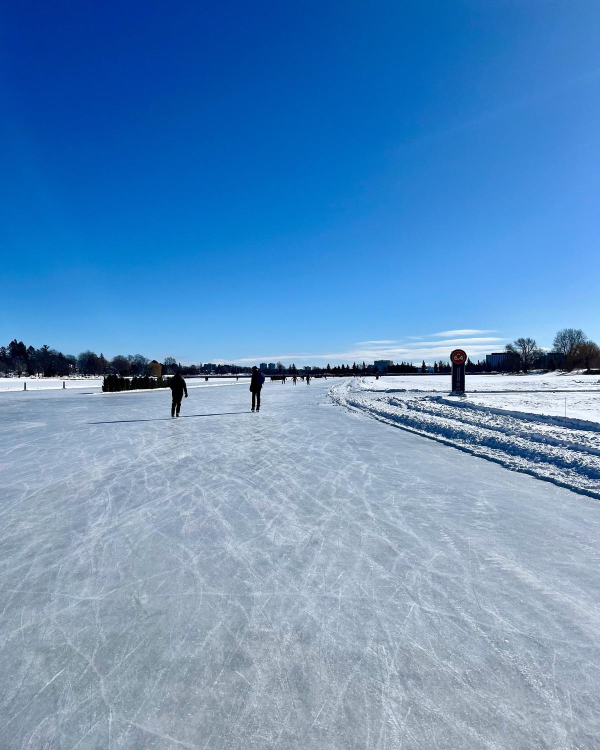 Skating down the Rideau Canal