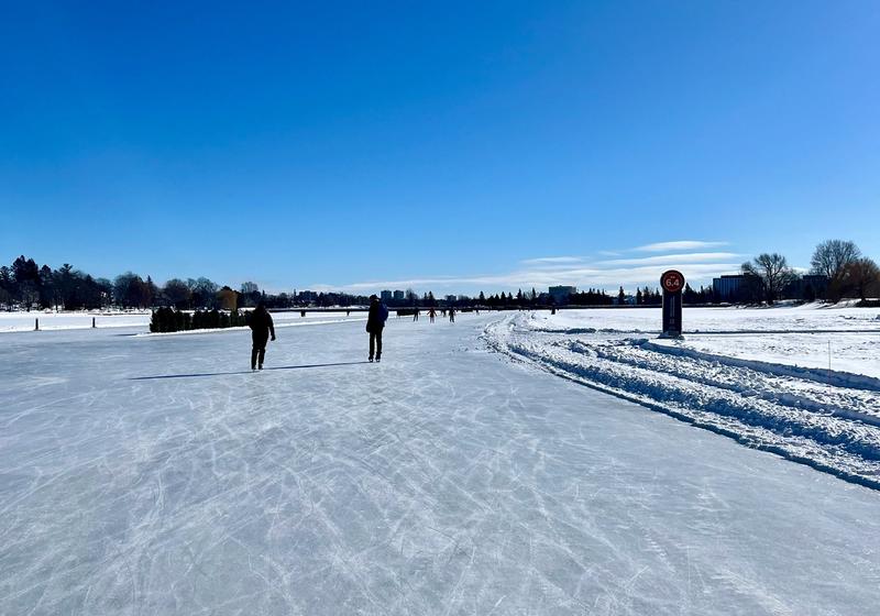 Skating down the Rideau Canal