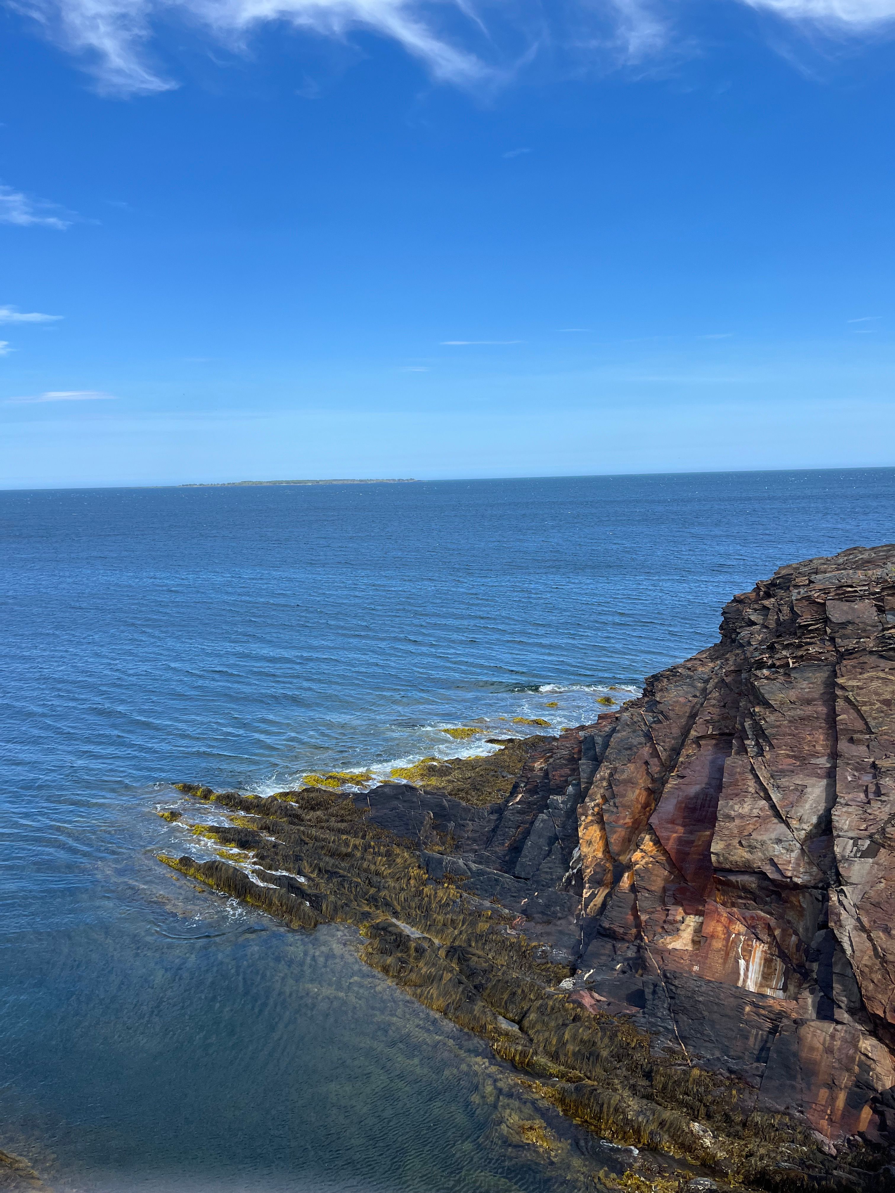 A view towards Cross Island, from The Ovens Natural Park in Nova Scotia.