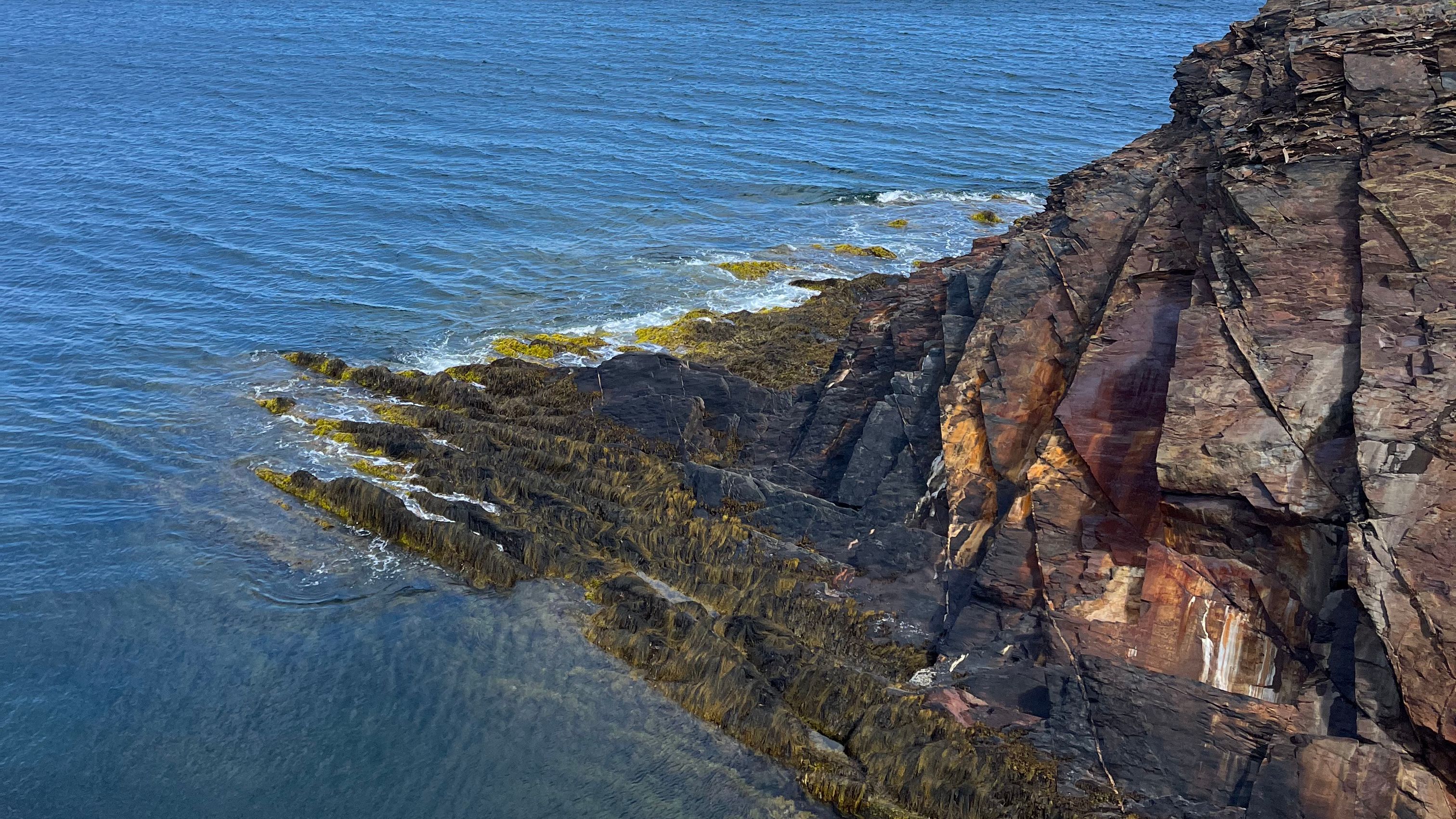 A view towards Cross Island, from The Ovens Natural Park in Nova Scotia.