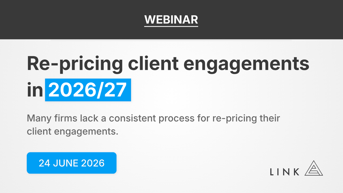 Re-pricing client engagements in 2026/27