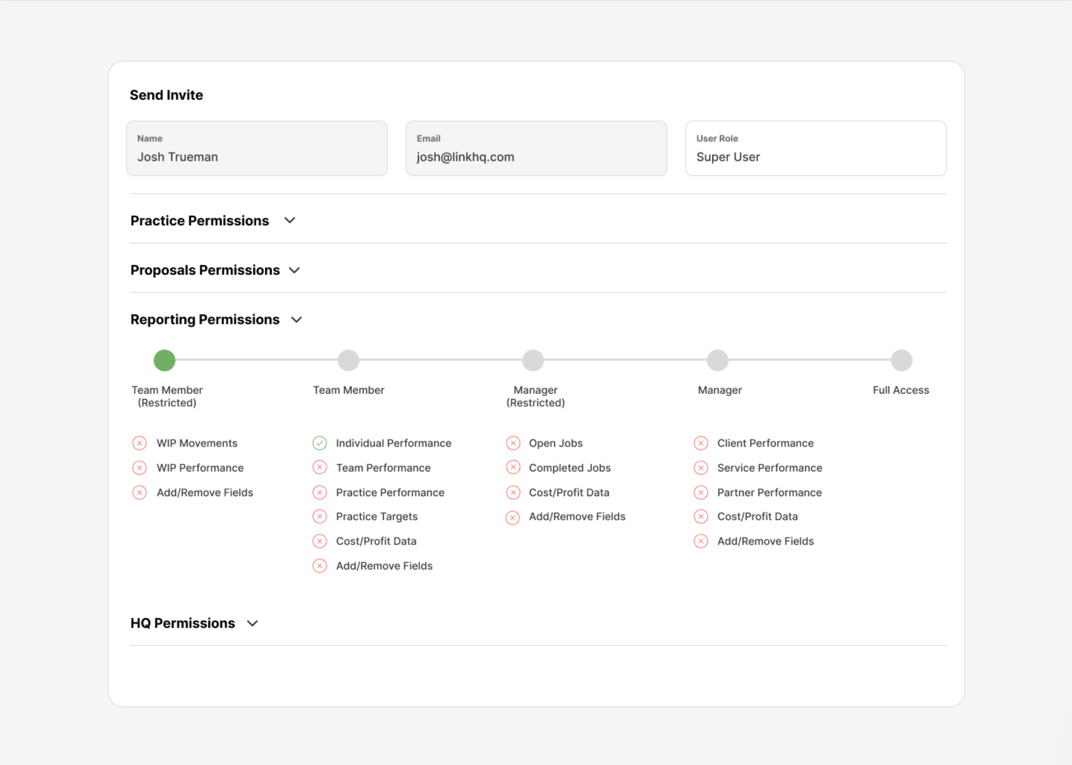 Reporting Permissions 5