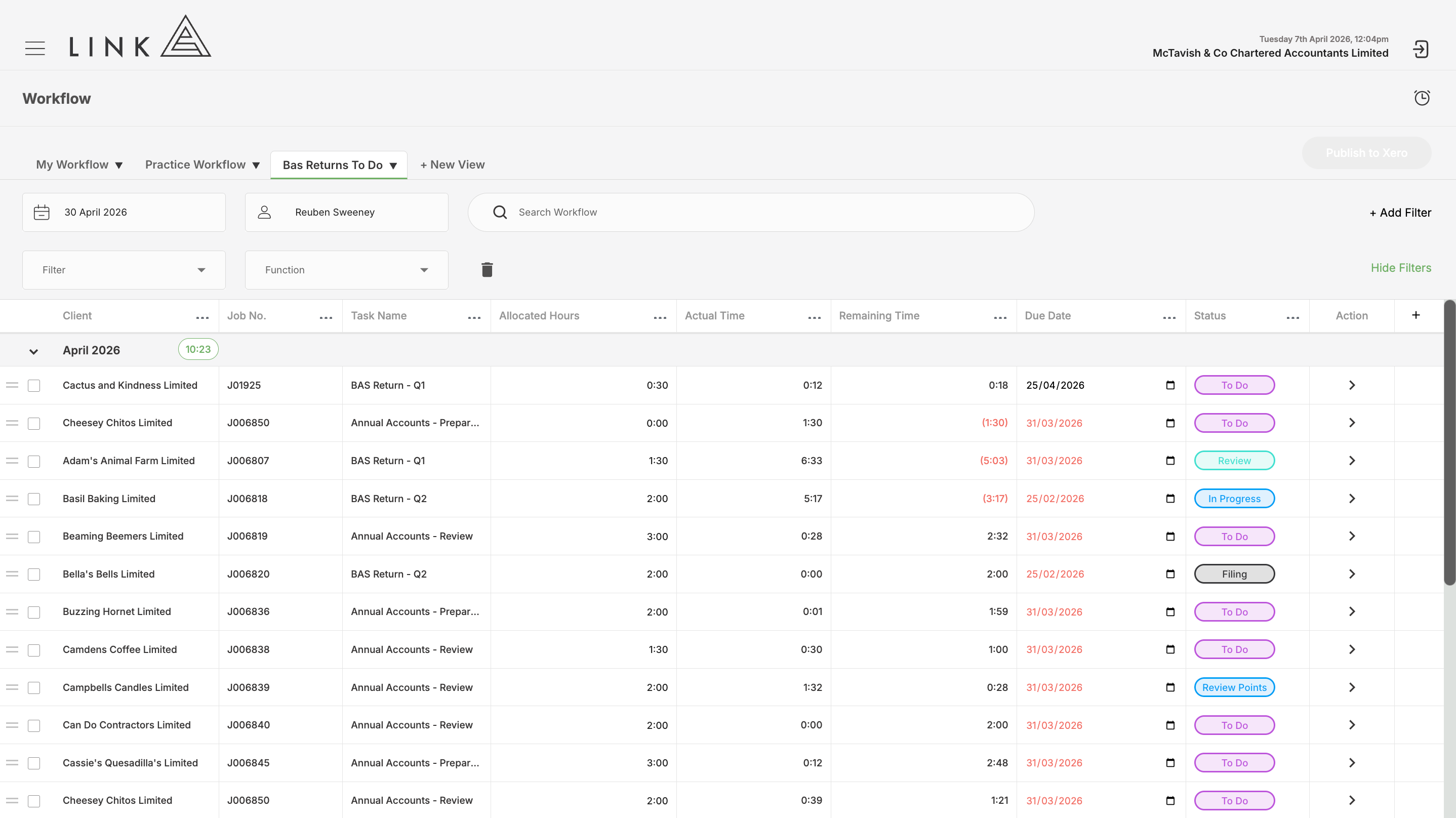 Add a filters, groupings and sort to your view
