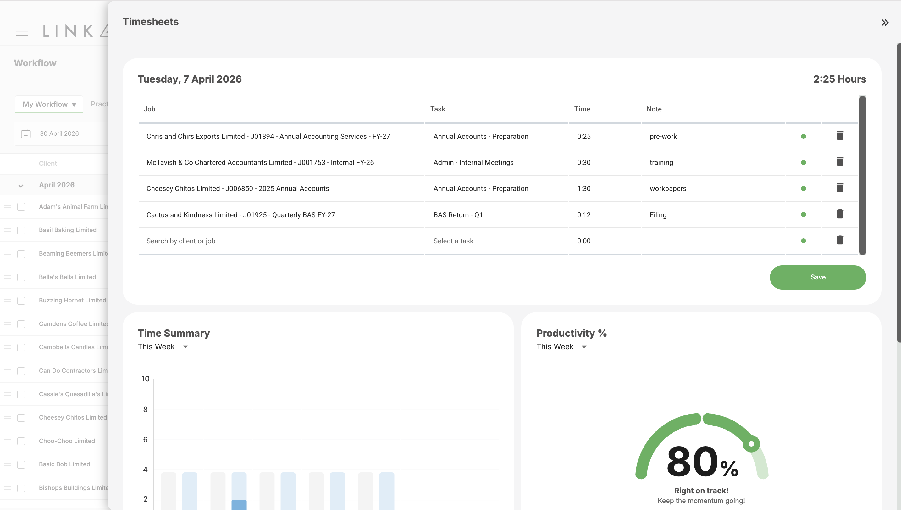 Timesheet is added to an task that is yet to be allocated
