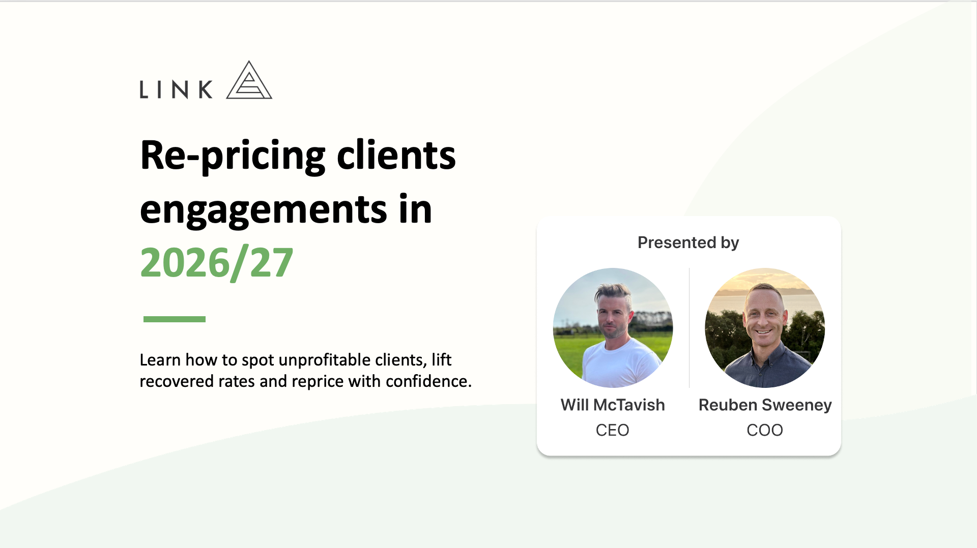 Re-pricing client engagements in 2026/27