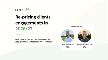 Re-pricing client engagements in 2026/27