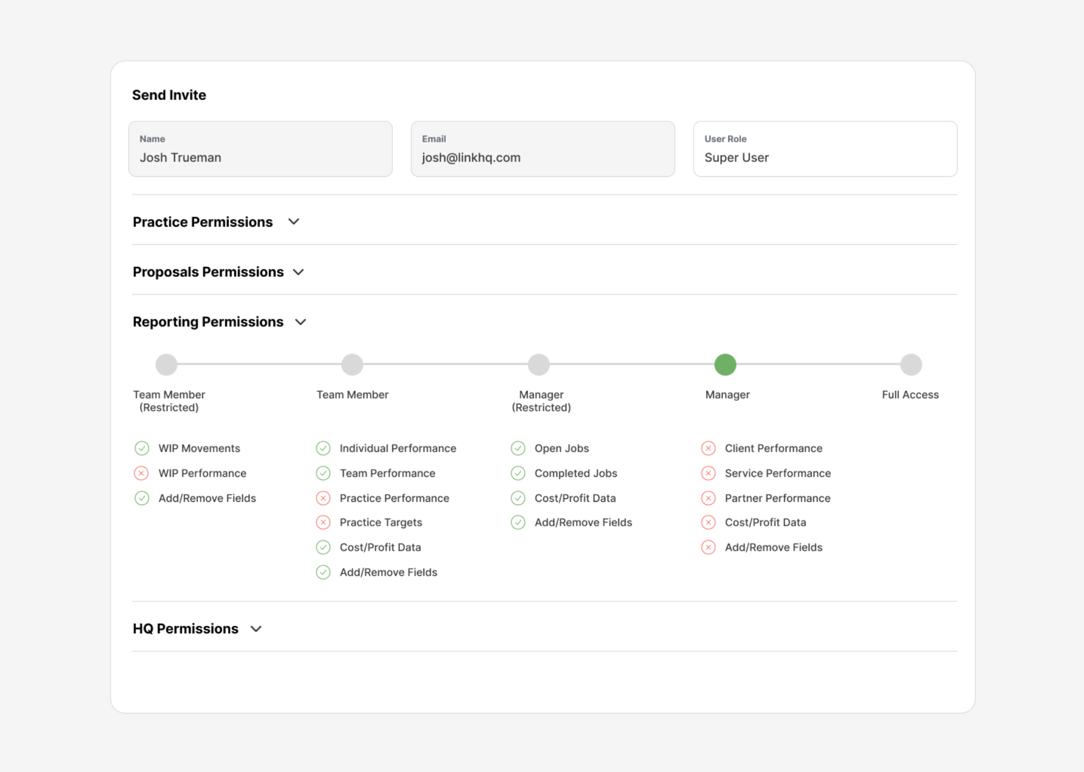 Reporting Permissions 2