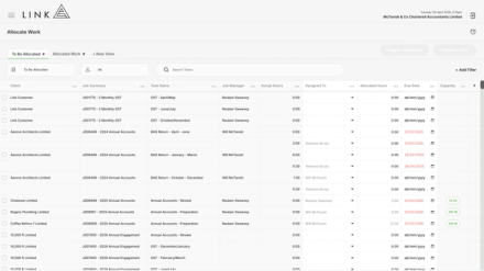 Quick select Job Manager in Allocate work to see all of the jobs they are responsible for.