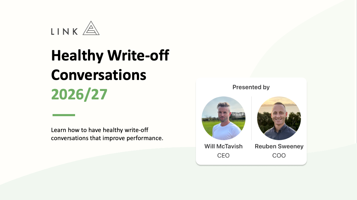 Healthy Write-off Conversations using Xero and Link