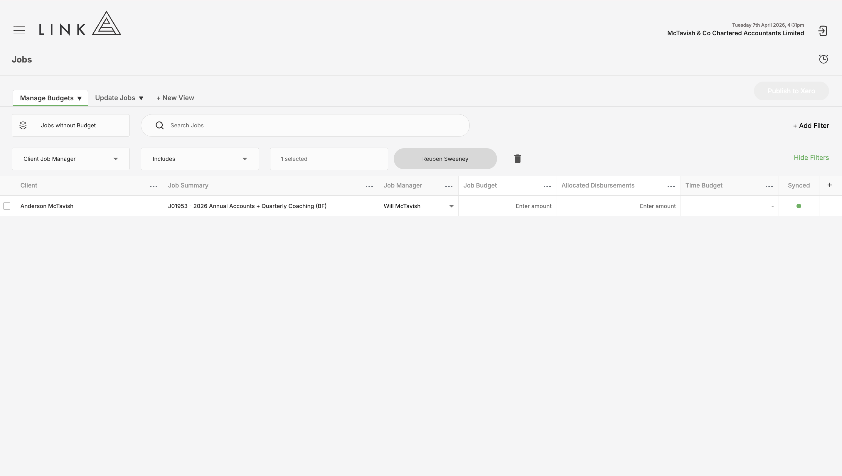 Or add a filter for jobs without a budget where I am the client job manager