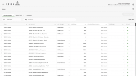 Bulk update Job Budgets in Xero