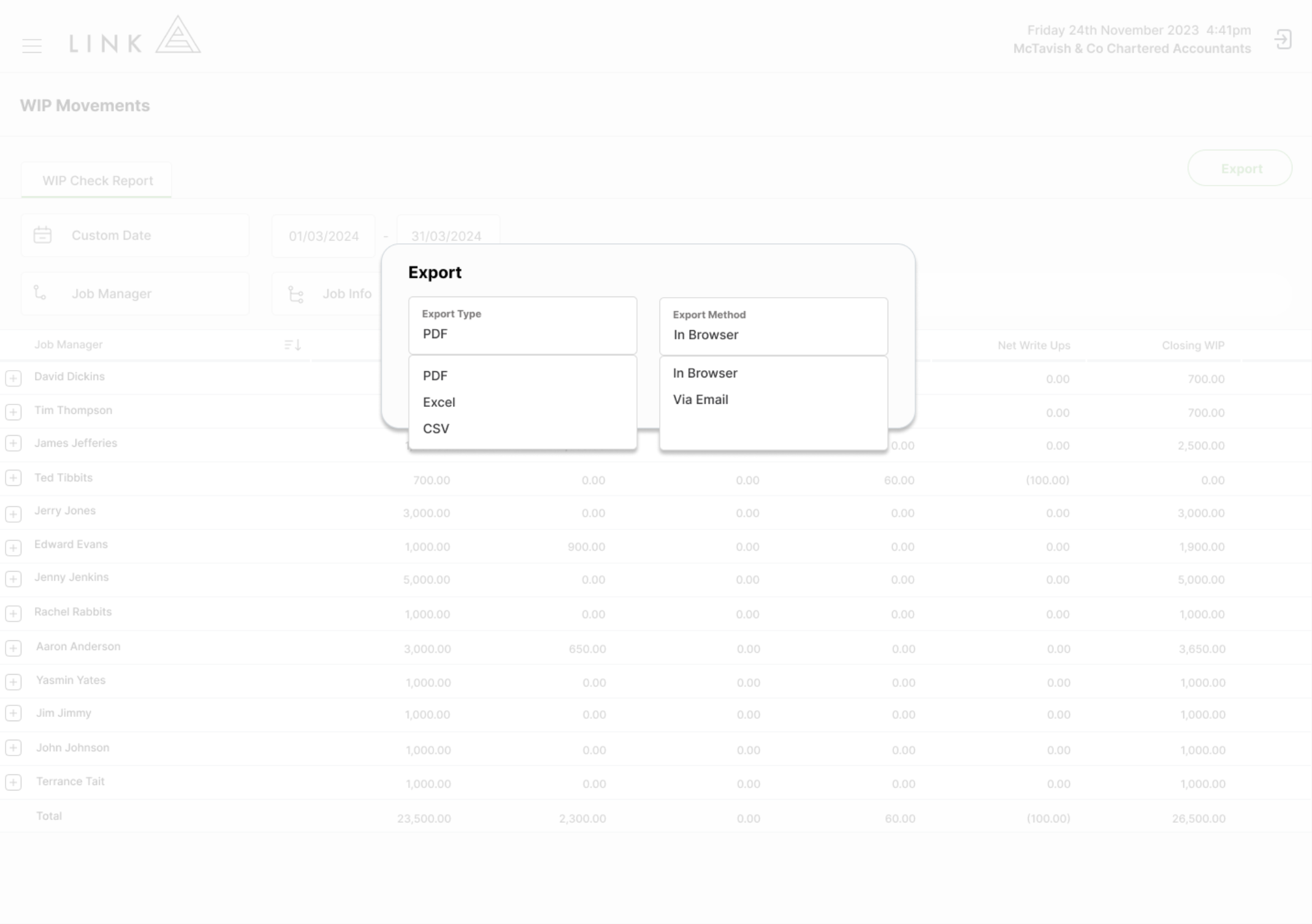 Export formats 2