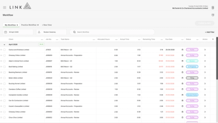 My Workflow is a single place to view your work
