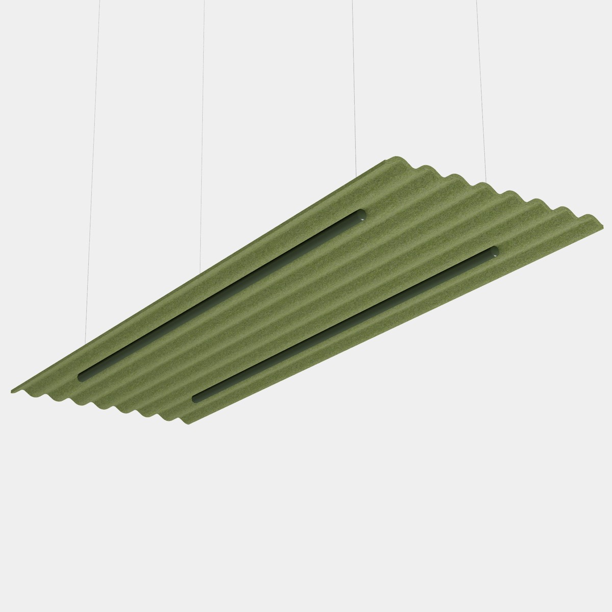 Mute Flow Floating PET Felt Acoustic Panel | De Vorm