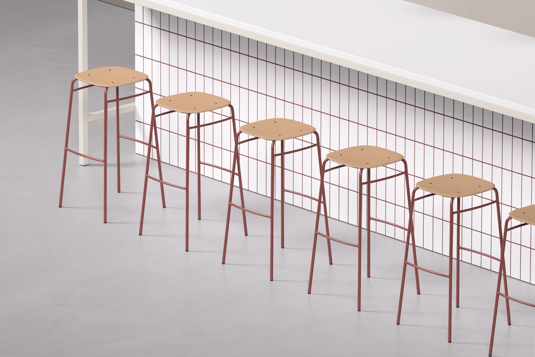 Twist PET Felt Bar Stool | De Vorm