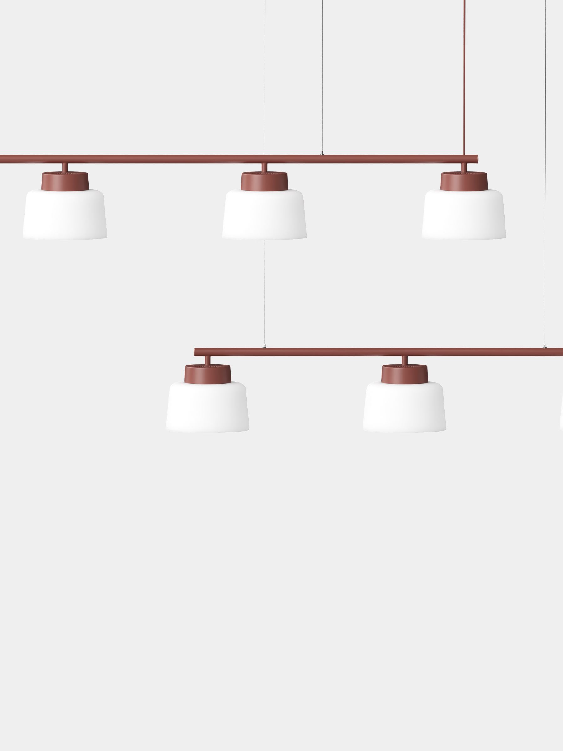 Split Straight Rail Pendant Lamp