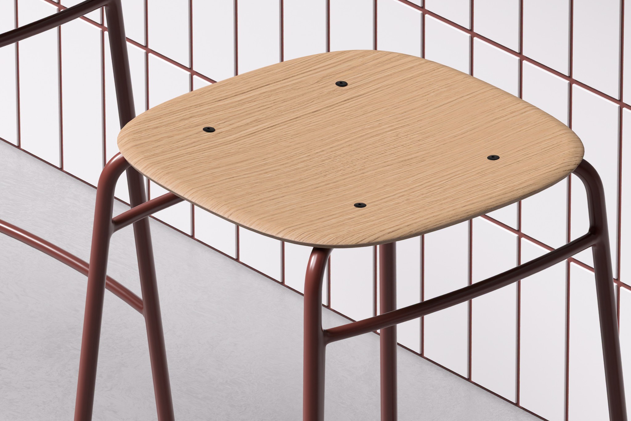 Twist PET Felt Bar Stool | De Vorm