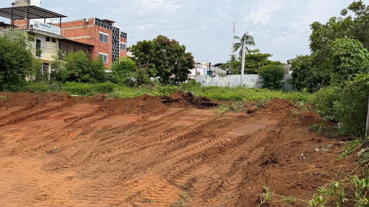 One Pacific, Rinconada: cleared and levelled lot at the start of works, October 2026