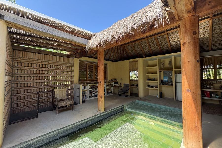 Bassin sous la terrasse à palapa, Casa S, La Barra de Colotepec