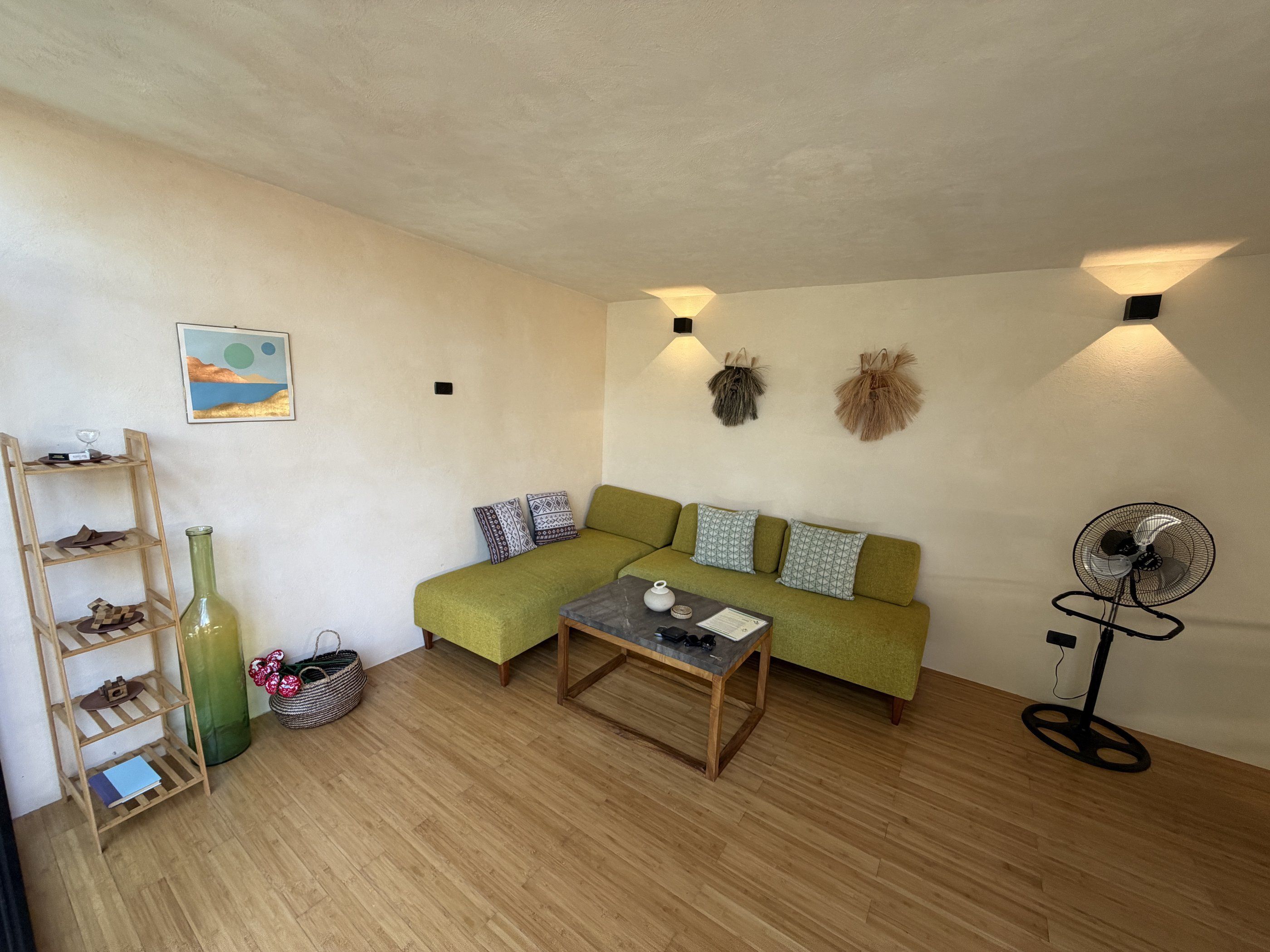Séjour avec canapé, Casa Yag, La Punta Zicatela