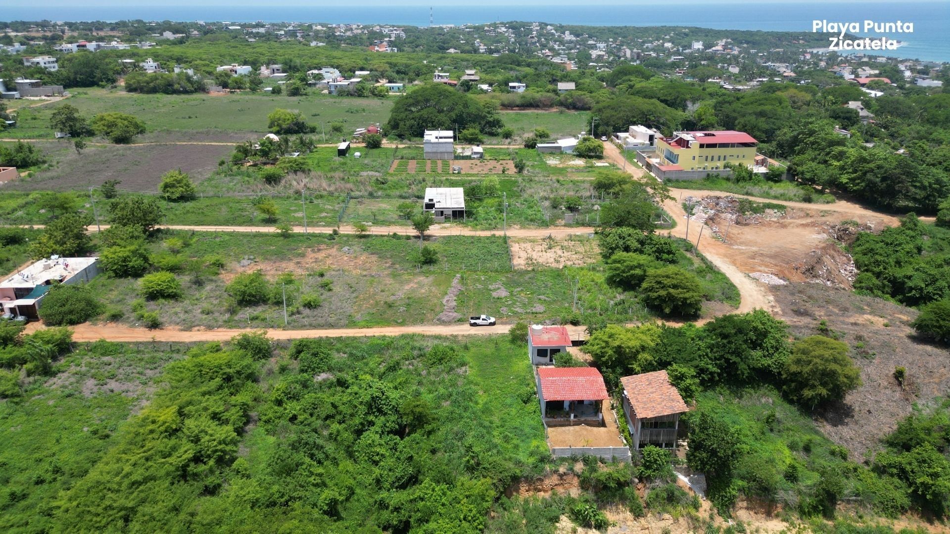 Vista aérea de la zona hacia la costa, Guayavillera