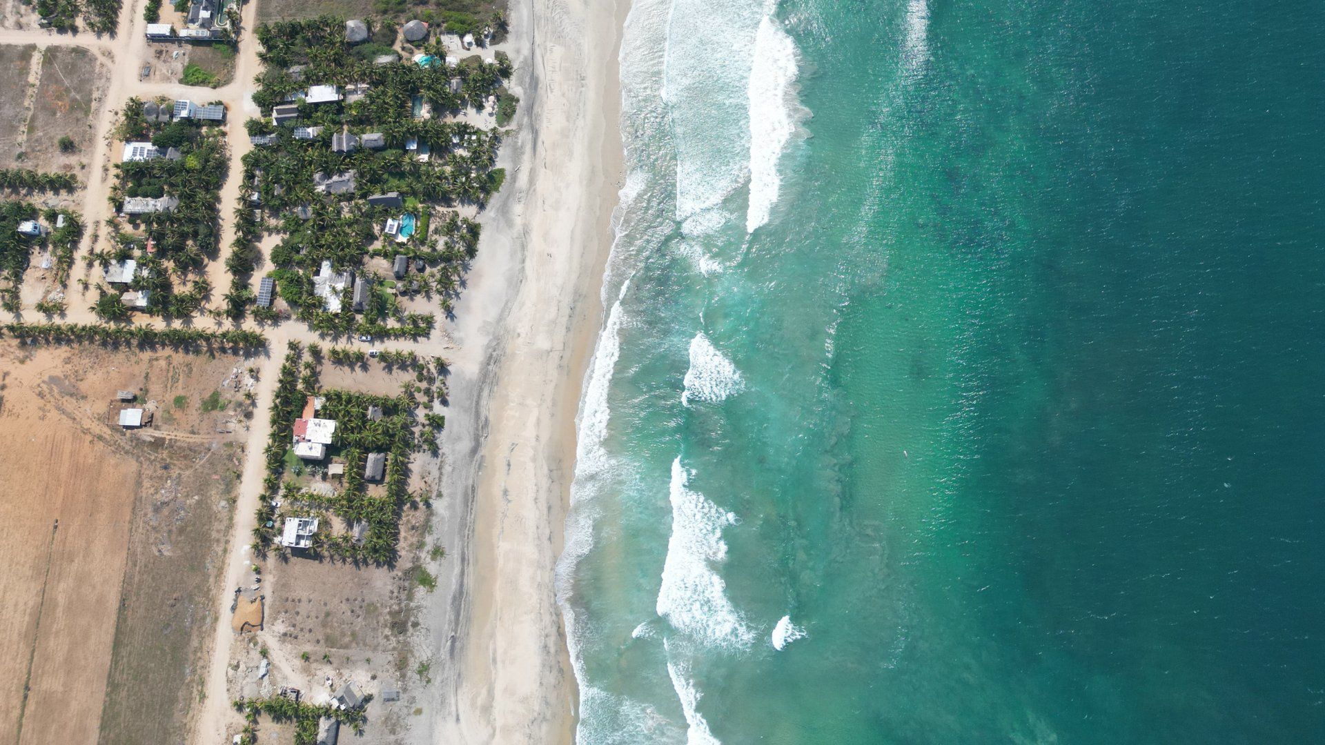 Tierra Blanca beach from above