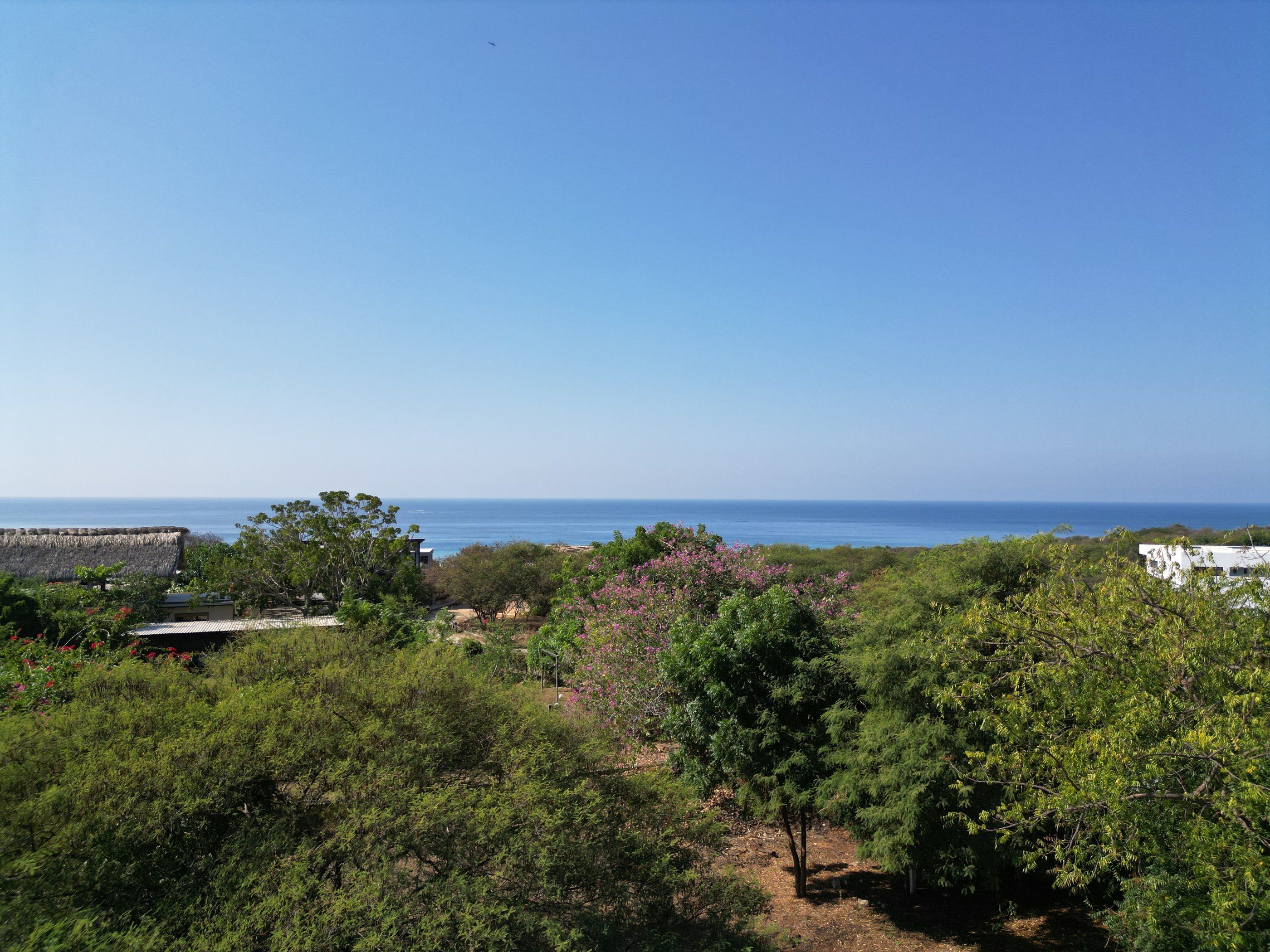 Vue mer depuis le dessus du terrain, Chakoo, Barra de Colotepec