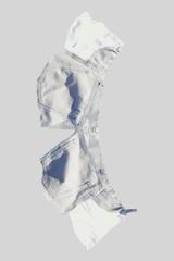 chrome denim grey cotton