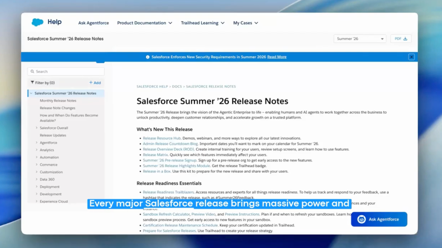 Salesforce Summer Release '26: How To Act Fast with Sweep