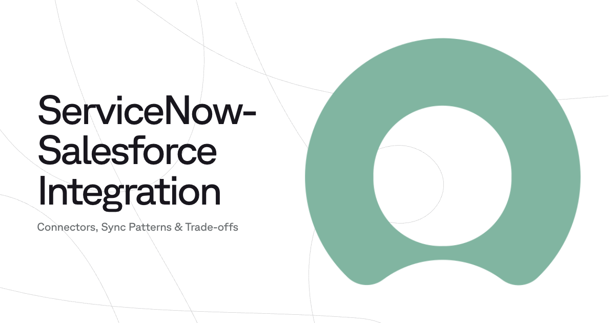 The Salesforce-ServiceNow integration