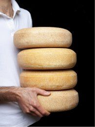 Holding a stack of Pleasant Ridge Reserve wheels