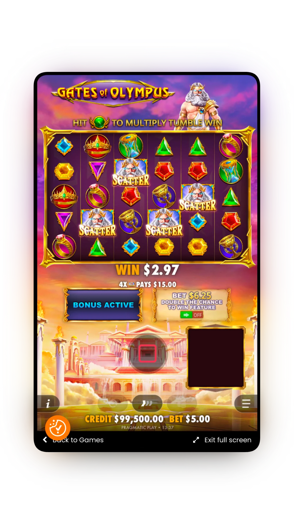 Gate of Olympus Scatter Win